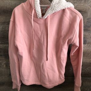 2/$15 4/$25 Forever 21 Pink Hoodie Size Small Zippered Sides